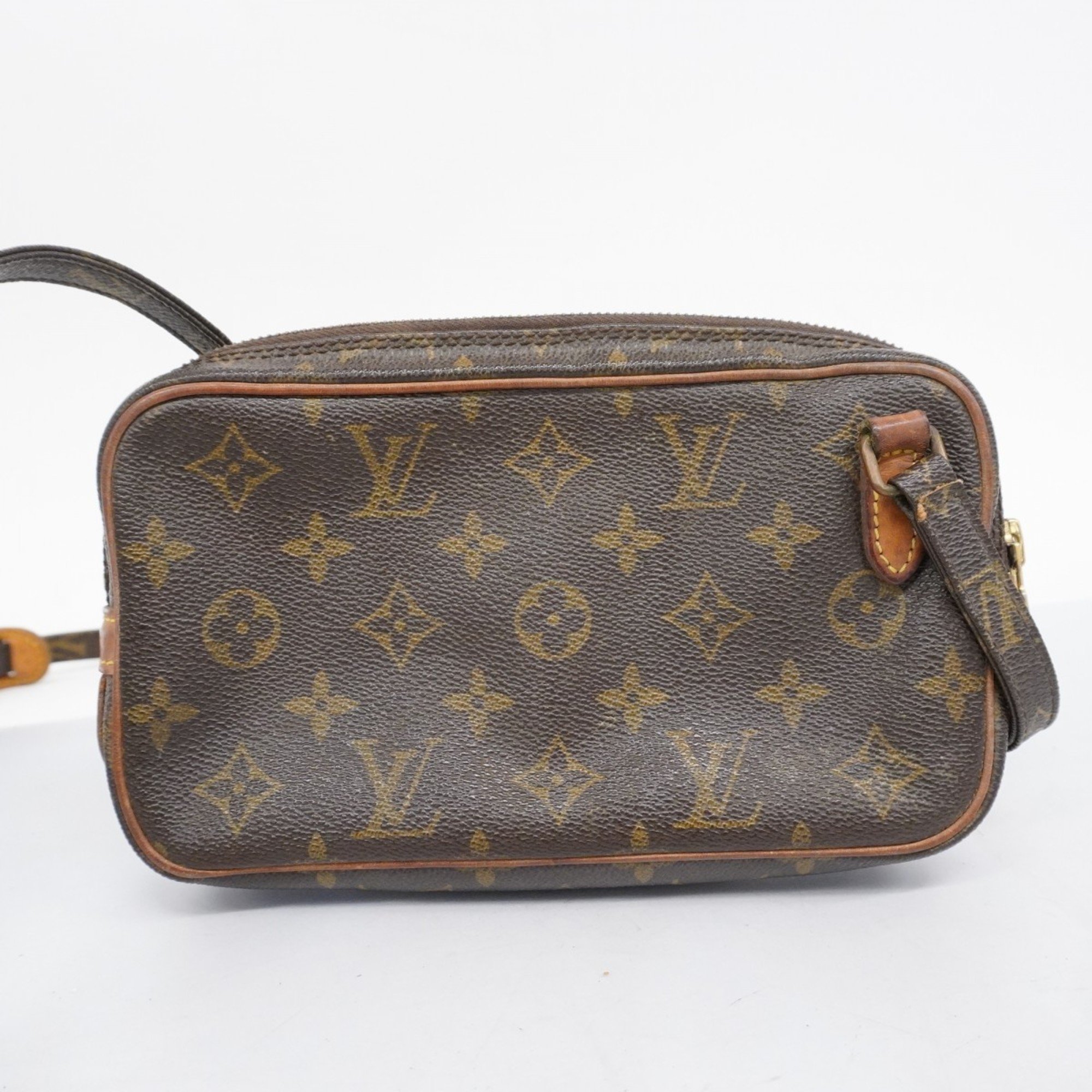 Louis Vuitton Shoulder Bag Monogram Pochette Marly Bandouliere M51828 Brown Women's