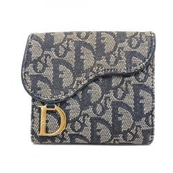 Christian Dior Trotter Canvas Navy Wallet for Women