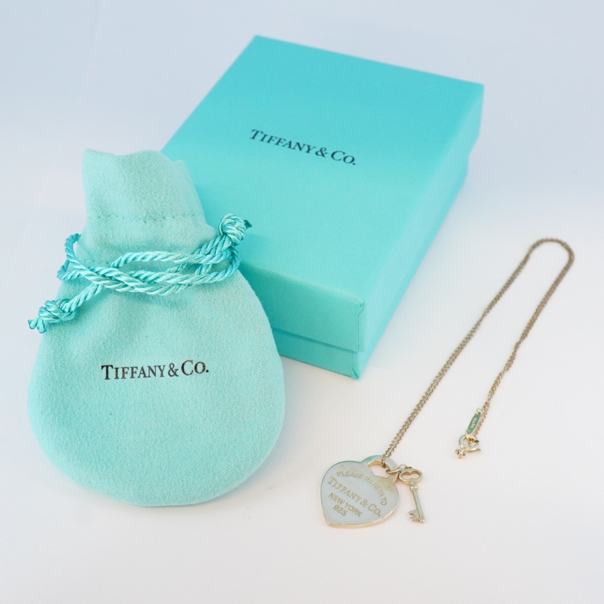 Tiffany Necklace Return to Heart Tag Key Silver 925 Ladies