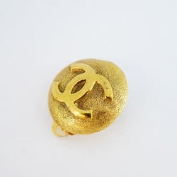 Chanel Earrings Coco Mark Circle GP Plated Gold Ladies