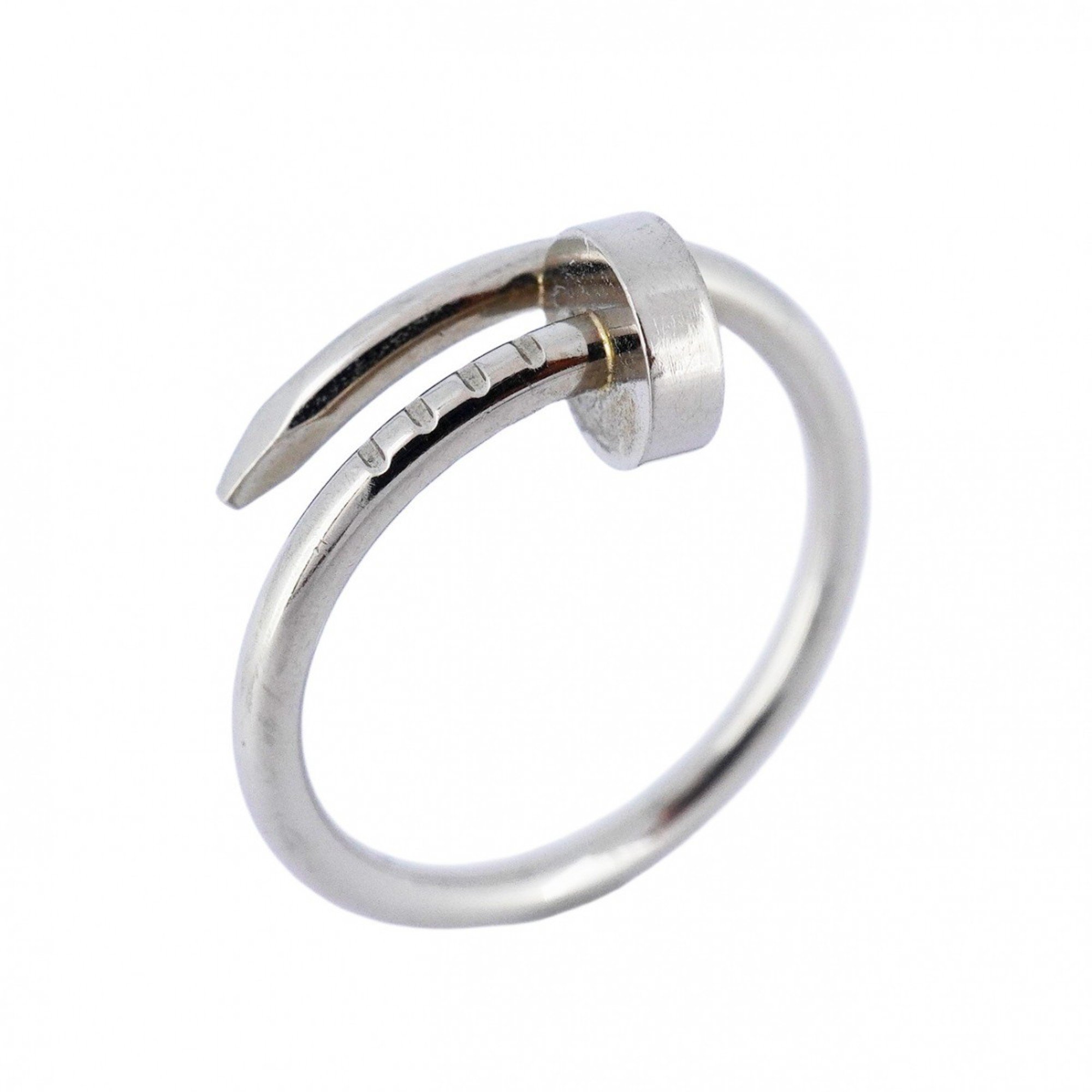 Cartier Ring Juste Un Clou K18WG White Gold #48 Ladies