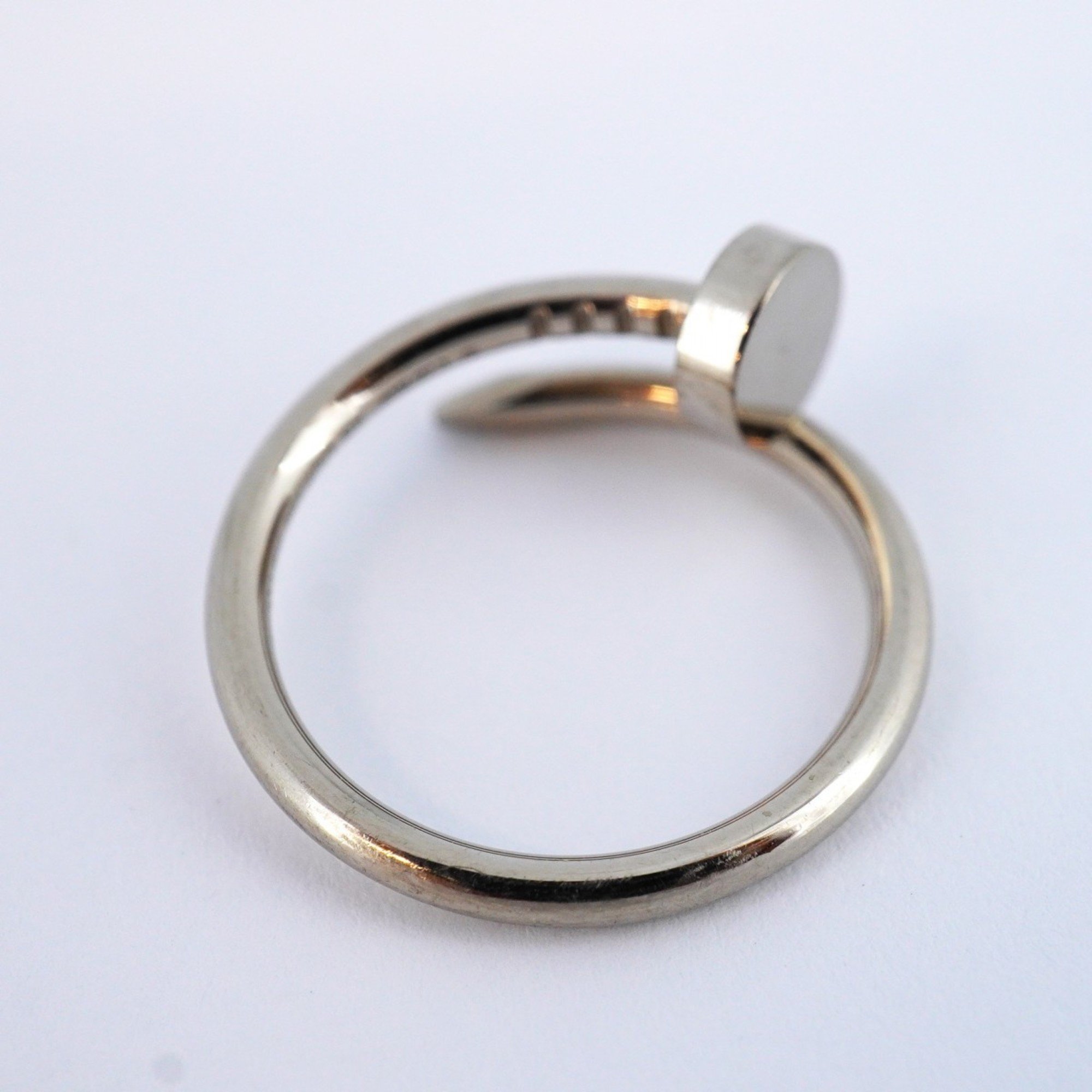 Cartier Ring Juste Un Clou K18WG White Gold #48 Ladies