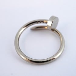 Cartier Ring Juste Un Clou K18WG White Gold #48 Ladies