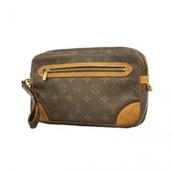 Louis Vuitton Clutch Bag Monogram Marly Dragonne M51825 Brown Men's