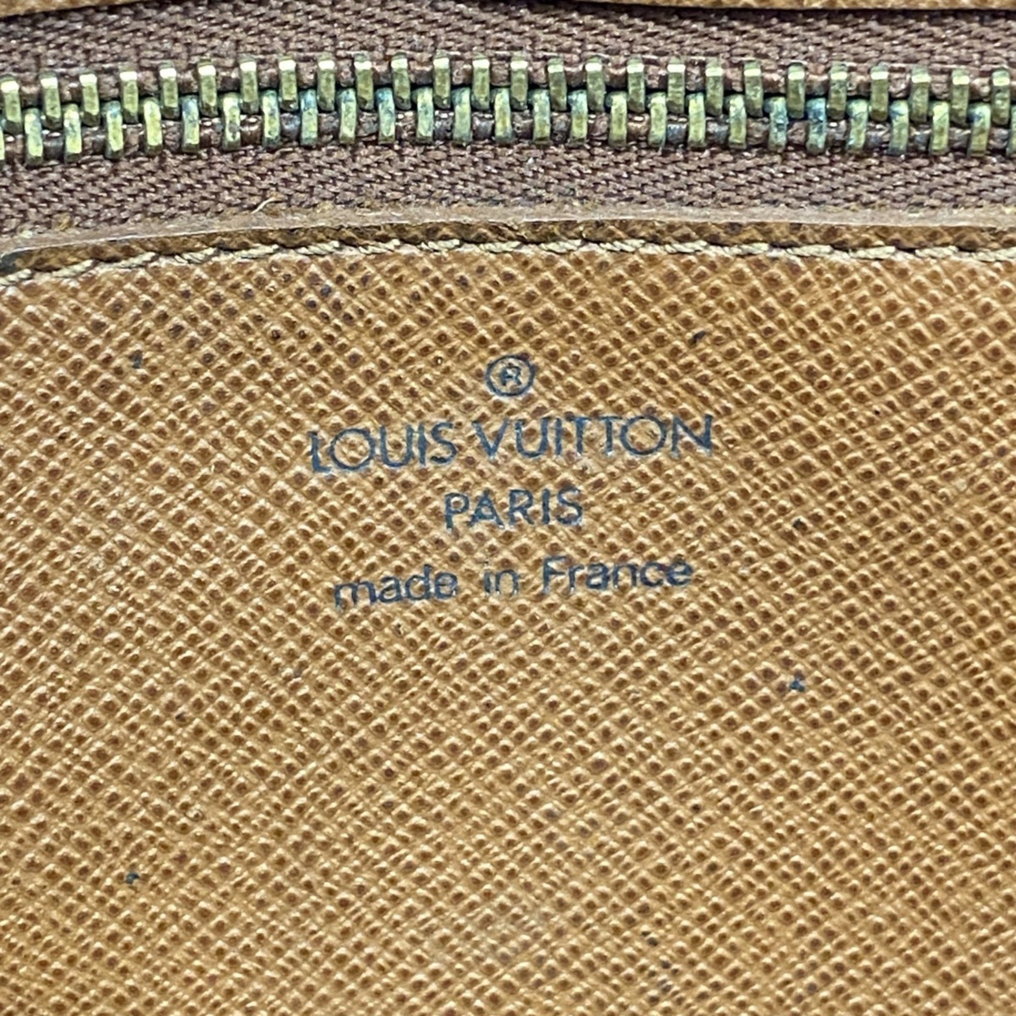 Louis Vuitton Clutch Bag Monogram Marly Dragonne M51825 Brown Men's