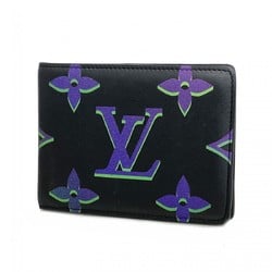 Louis Vuitton Wallet Calfskin Portefeuille Multiple M82297 Black Multi Men's