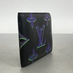 Louis Vuitton Wallet Calfskin Portefeuille Multiple M82297 Black Multi Men's