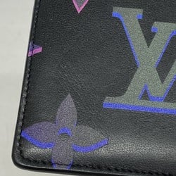 Louis Vuitton Wallet Calfskin Portefeuille Multiple M82297 Black Multi Men's