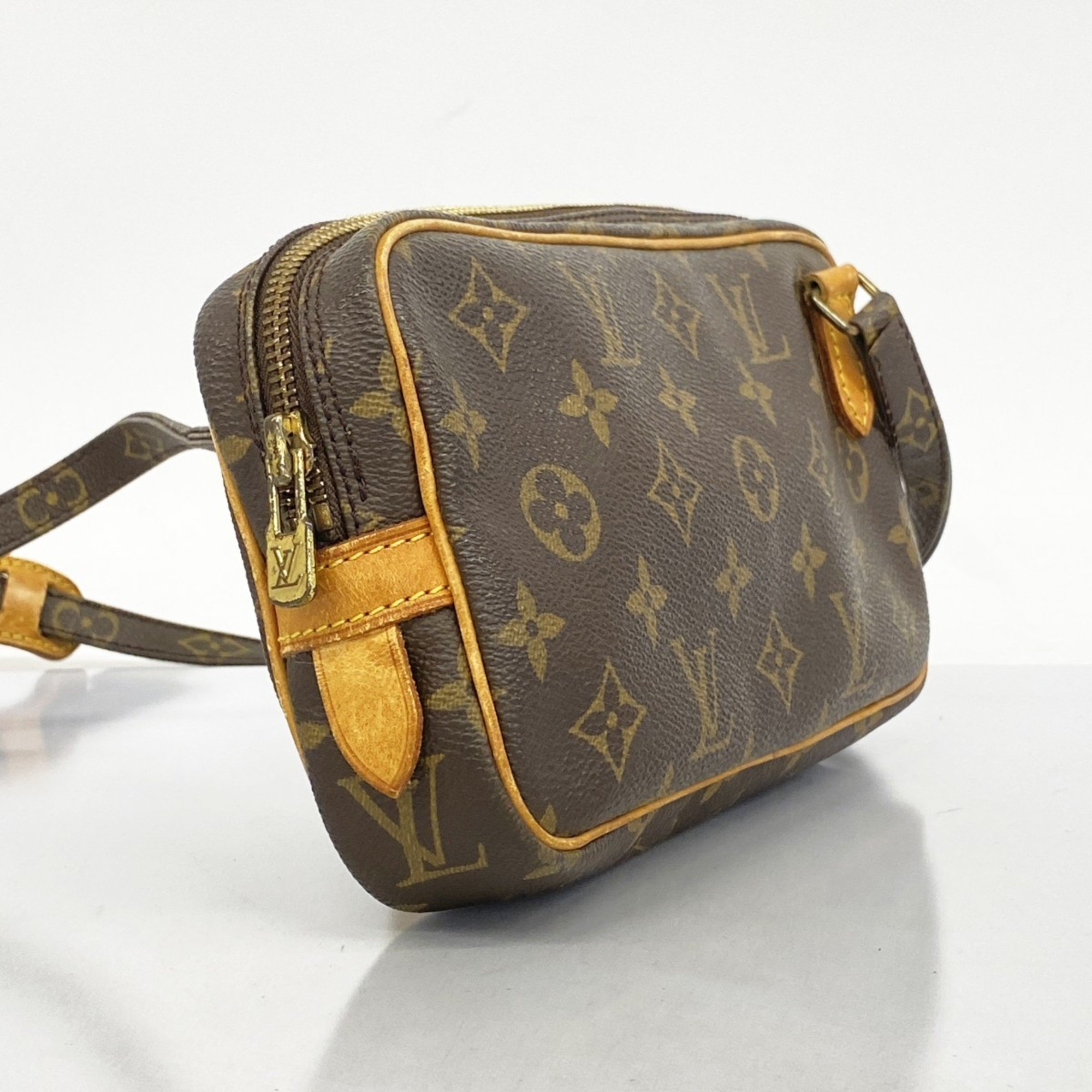 Louis Vuitton Shoulder Bag Monogram Pochette Marly Bandouliere M51828 Brown Women's