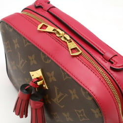 LOUIS VUITTON Louis Vuitton Monogram Santonge Shoulder Bag Tassel Leather Freesia Pink M43557