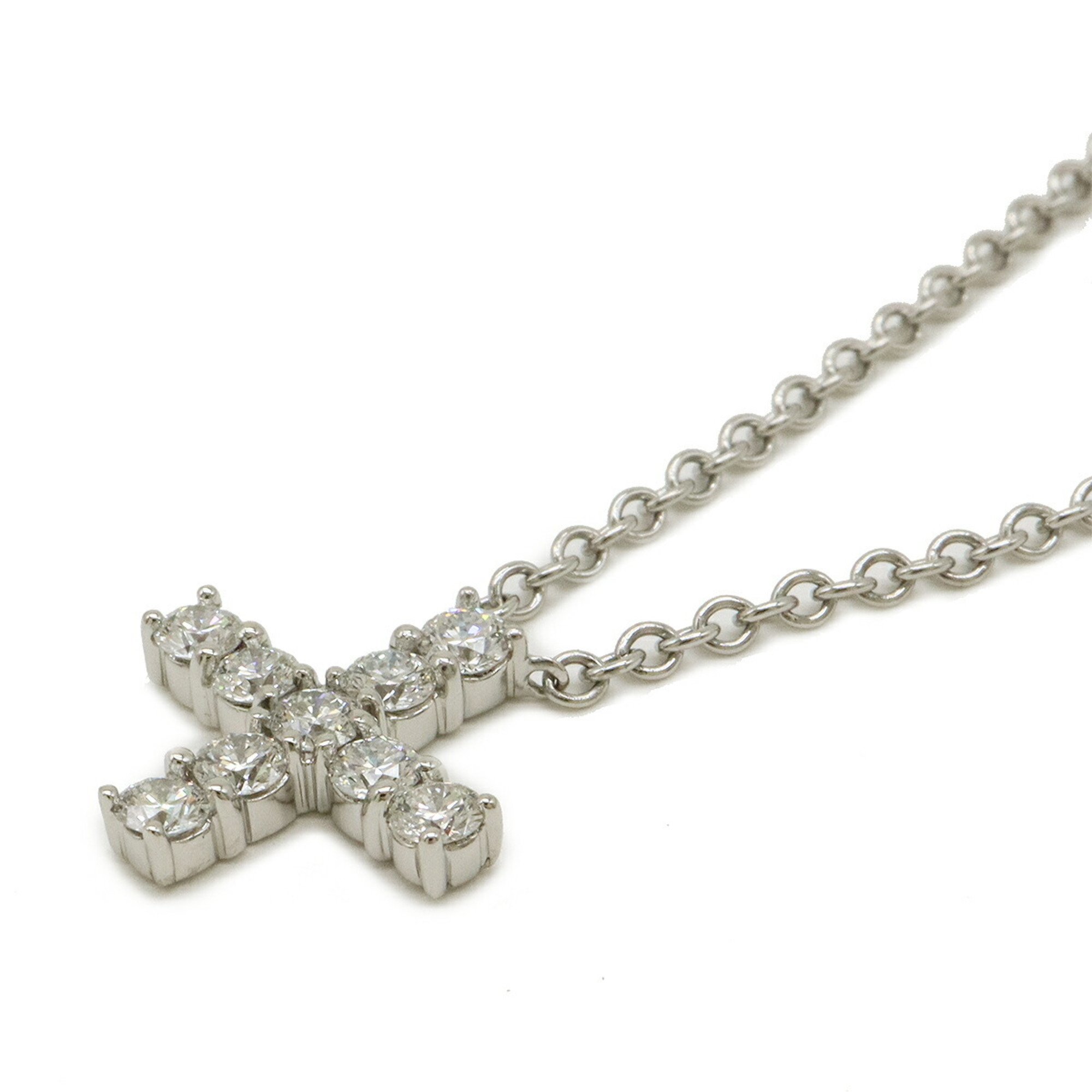 HARRY WINSTON Harry Winston Symbols Cross Pendant Necklace Pt950 Platinum Diamond