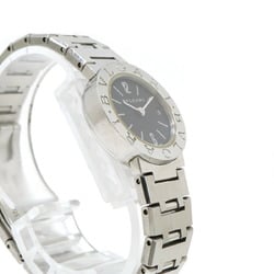 BVLGARI Date Black Dial SS Ladies Quartz Watch BB23SS