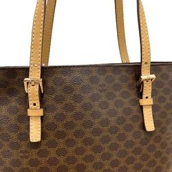 CELINE Macadam Tote Bag Brown Women's