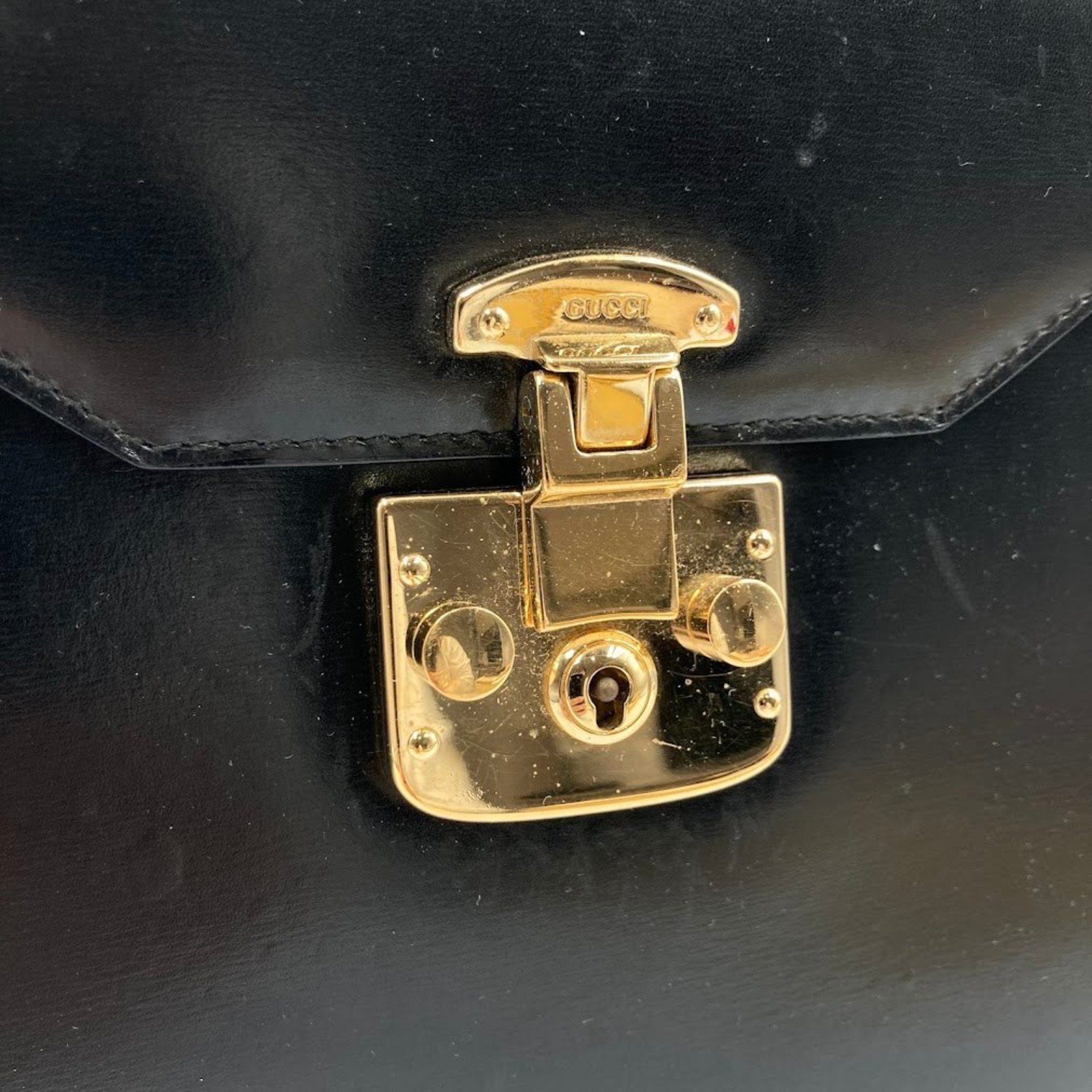 GUCCI 110.011 Handbag Leather