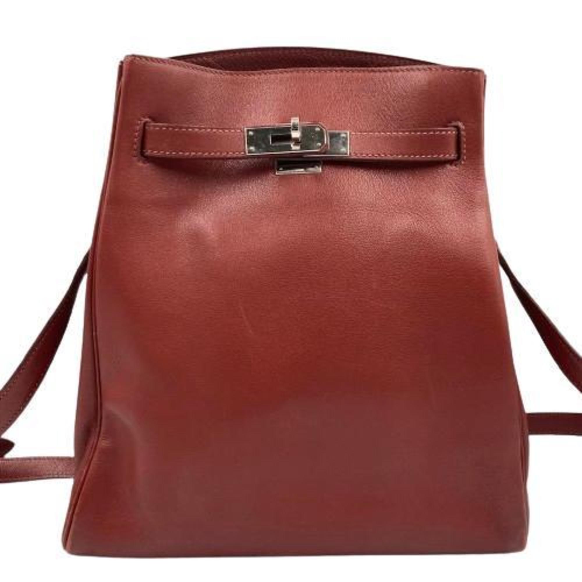 HERMES Kelly Sport MM Bordeaux □D stamp