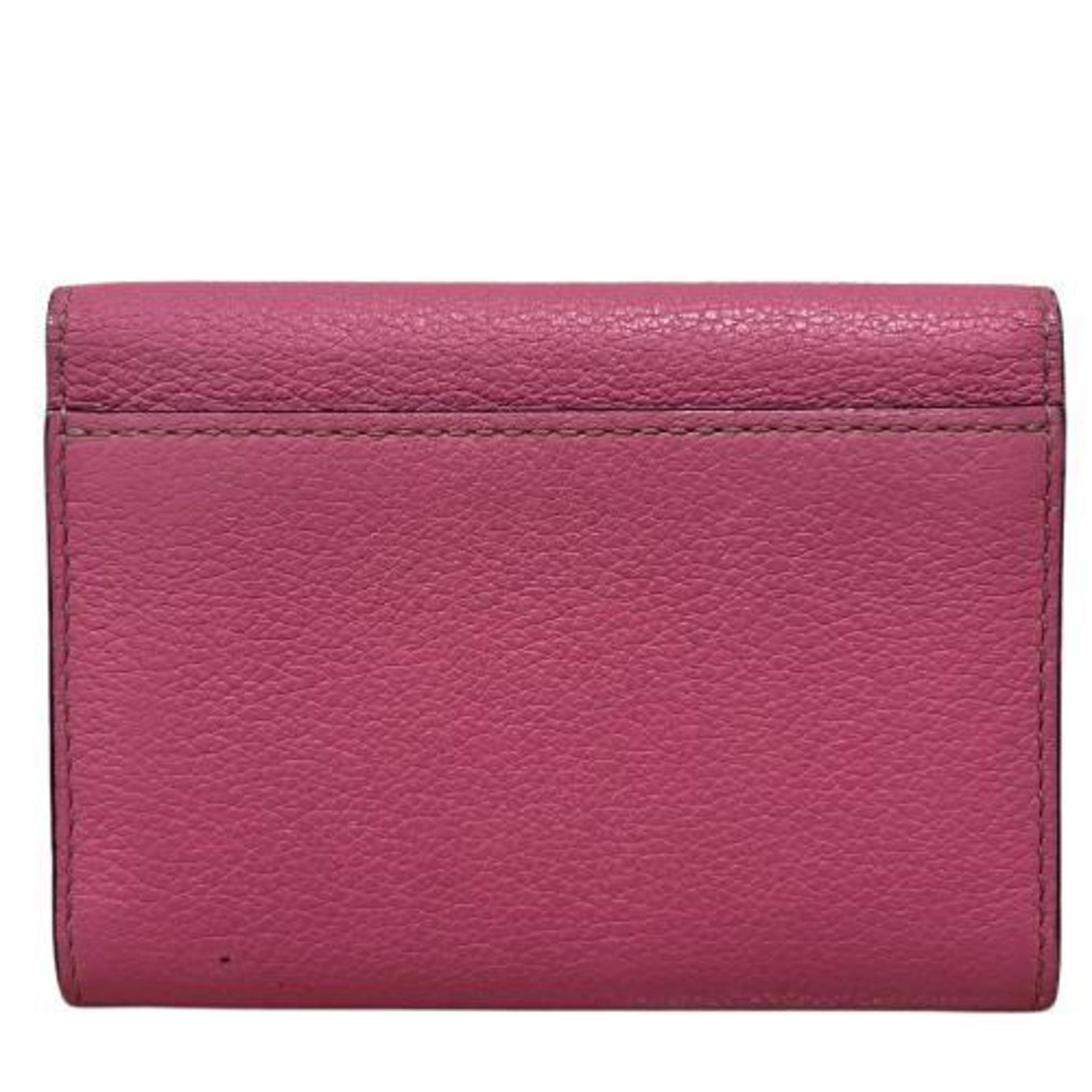 Cartier C de Business Card Holder/Card Case Pink Women's