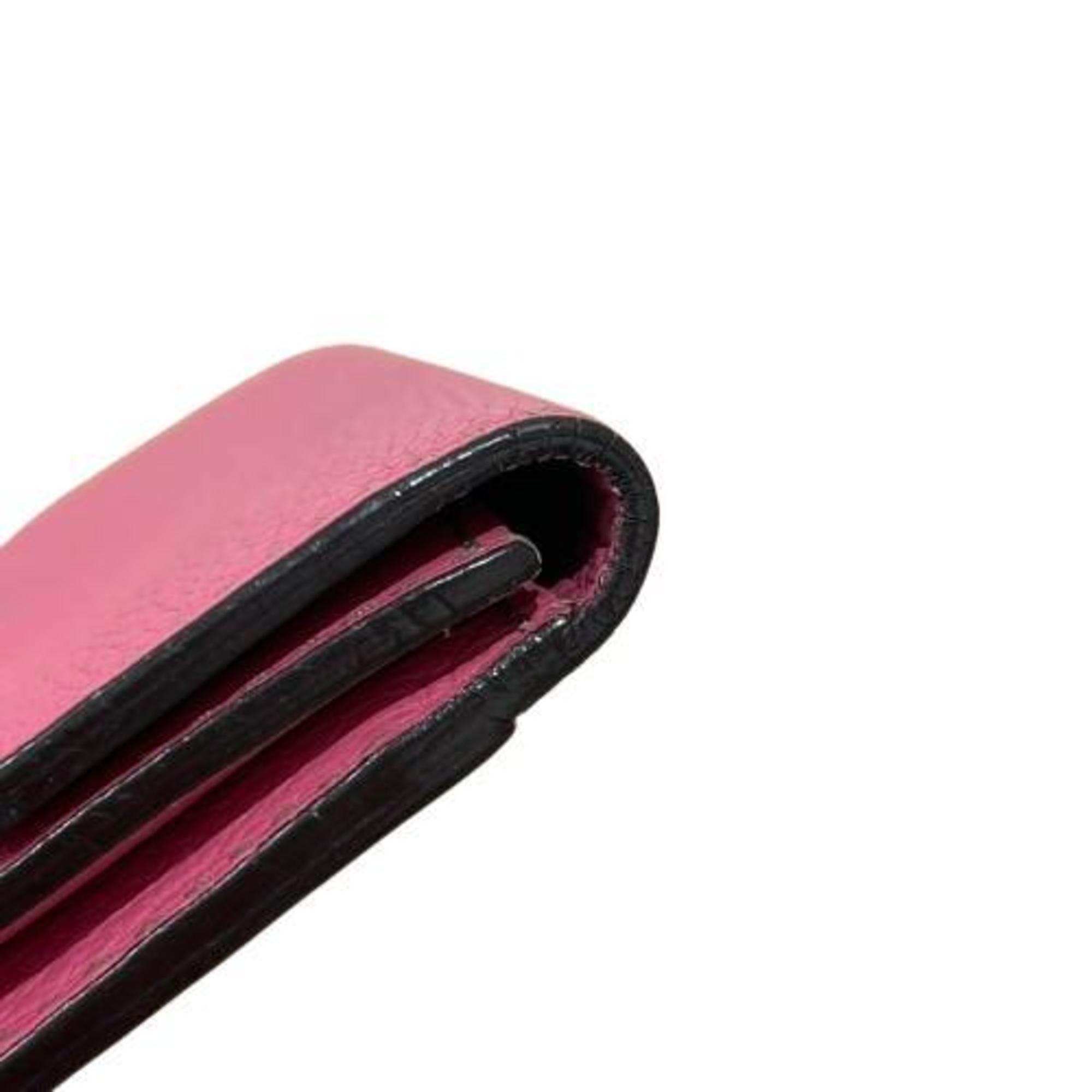 Cartier C de Business Card Holder/Card Case Pink Women's