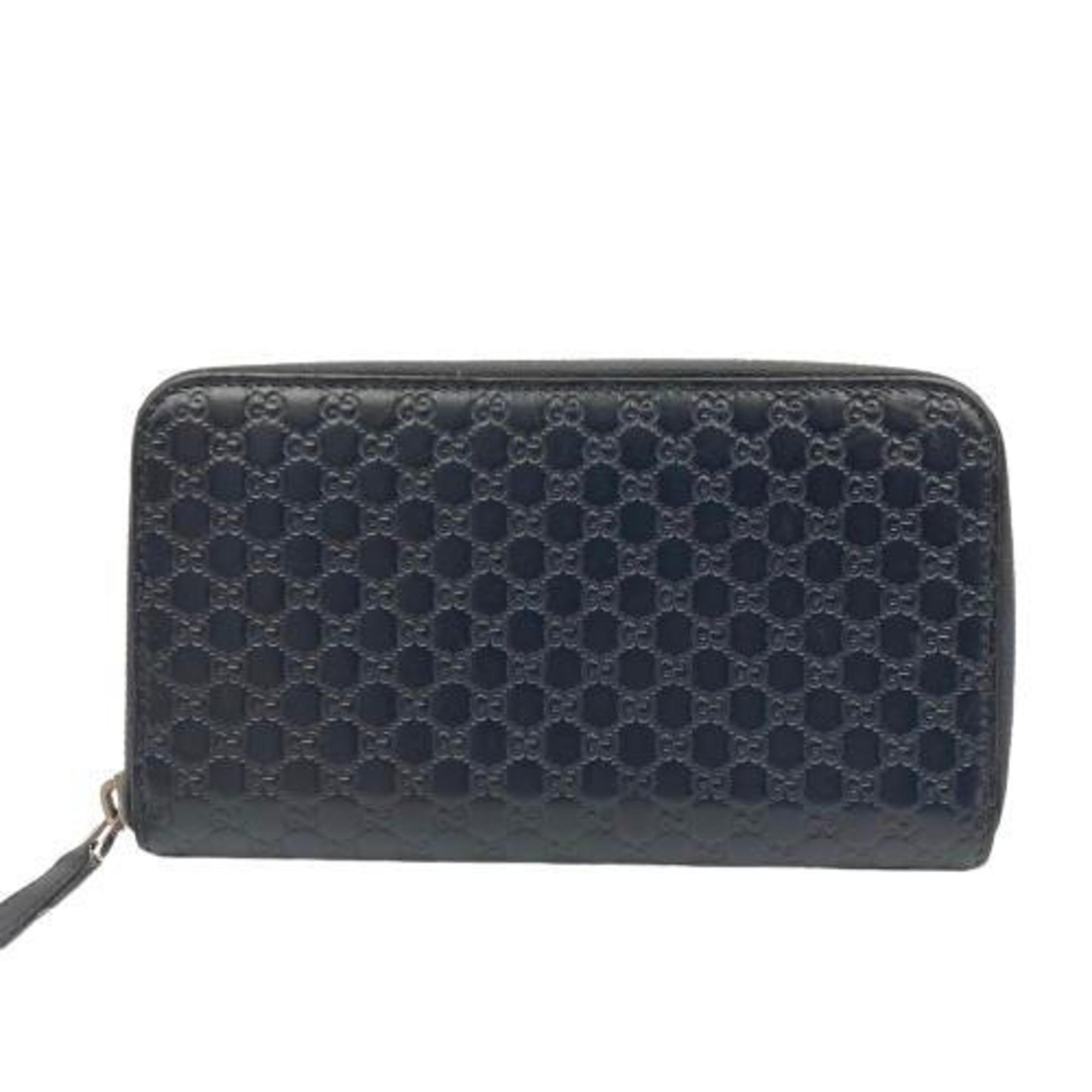 GUCCI Gucci Wallet Long Round Micro Guccissima 544473