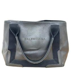 BALENCIAGA 339933 Cabas Black Handbag for Men and Women