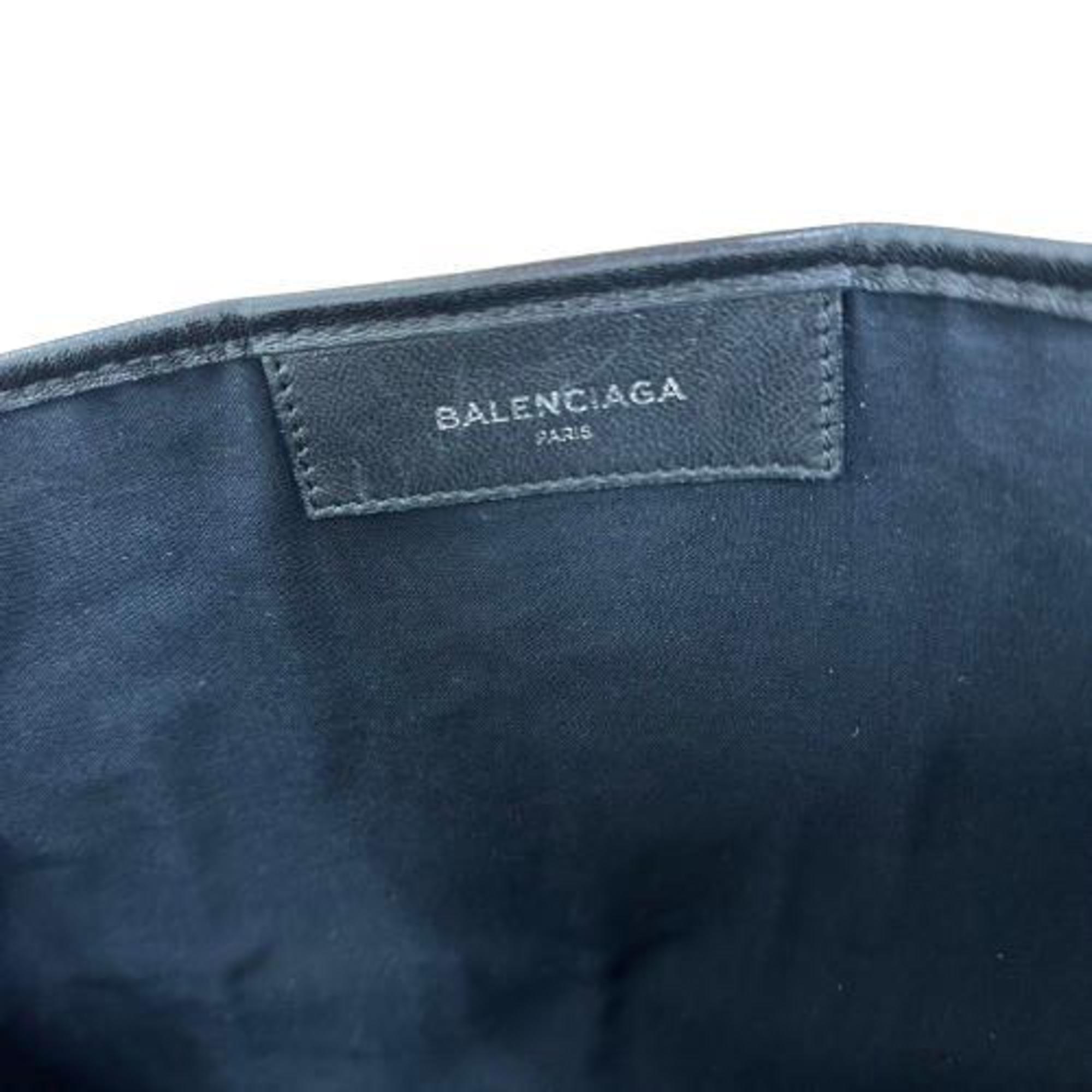 BALENCIAGA 339933 Cabas Black Handbag for Men and Women