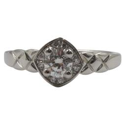 CHANEL Pt950 Ring 5.18g Coco Crush Engagement Diamond 0.28ct