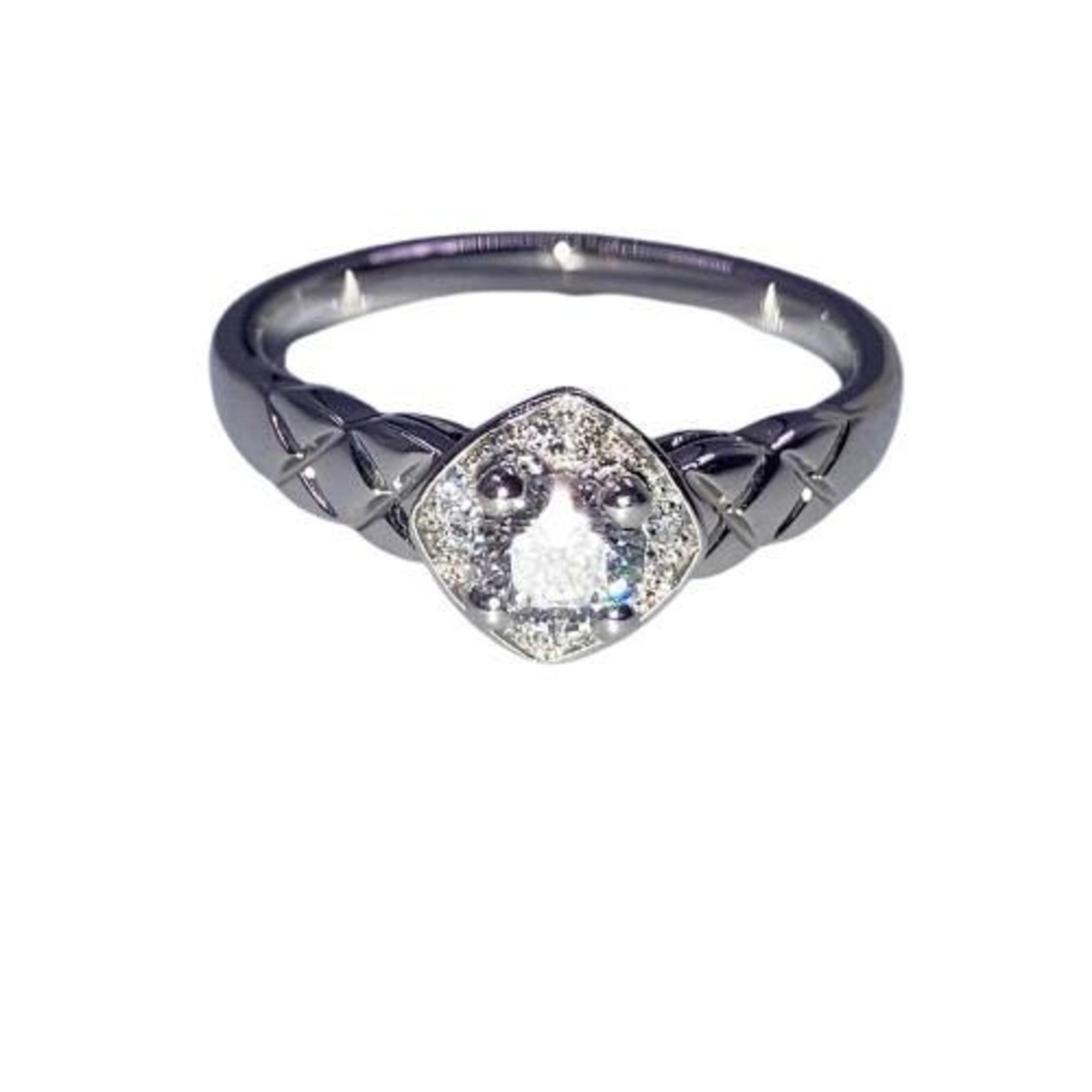 CHANEL Pt950 Ring 5.18g Coco Crush Engagement Diamond 0.28ct