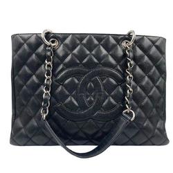 CHANEL Caviar Skin Grand GST Tote Chain Shoulder Bag