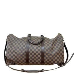 Louis Vuitton N41414 Damier Keepall Bandouliere 55 Brown Boston Bag for Women and Men