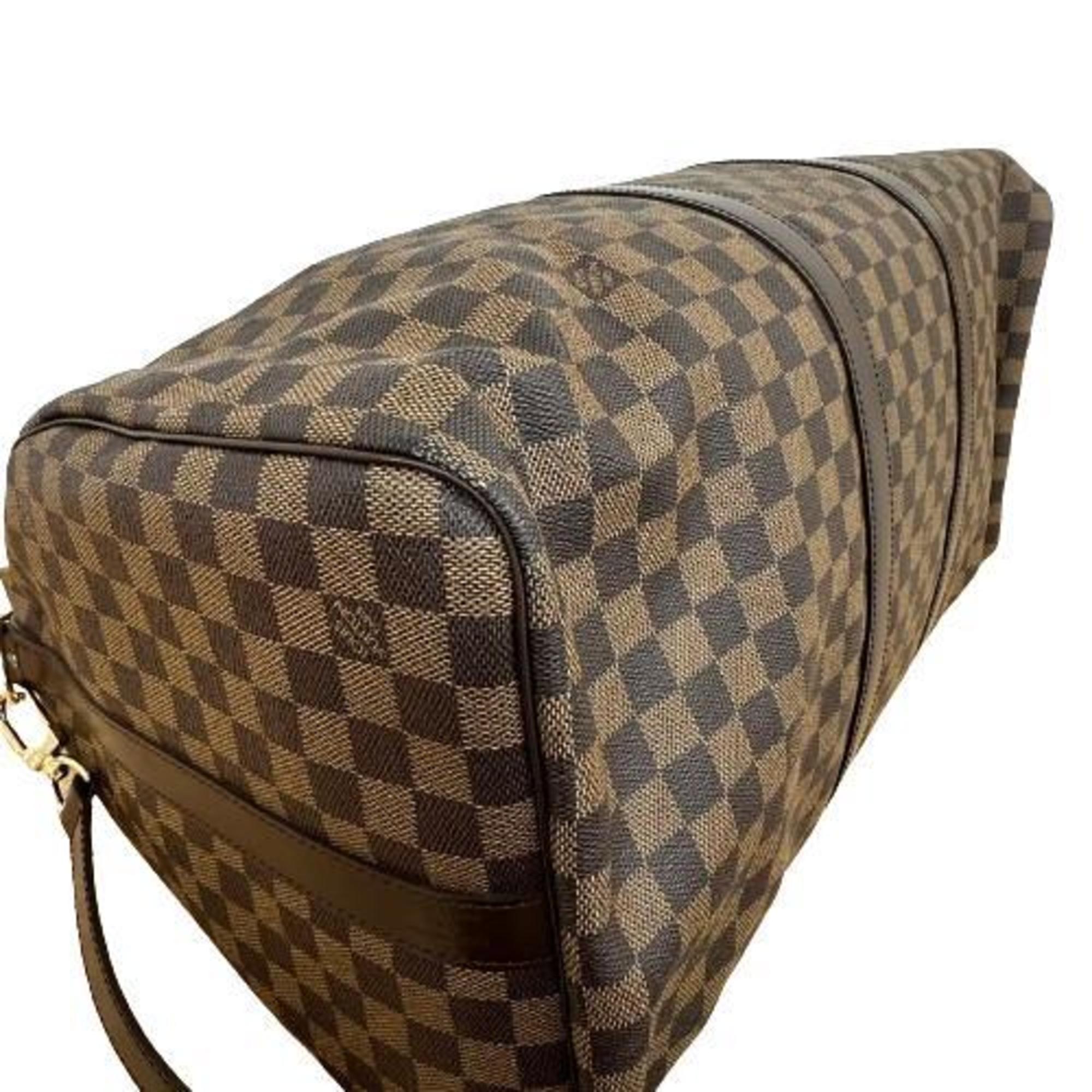 Louis Vuitton N41414 Damier Keepall Bandouliere 55 Brown Boston Bag for Women and Men