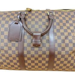 Louis Vuitton N41414 Damier Keepall Bandouliere 55 Brown Boston Bag for Women and Men