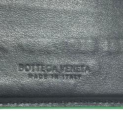 BOTTEGA VENETA Bottega Veneta Maxi Intrecciato Cassette Bi-fold Wallet Black Green Men's Women's