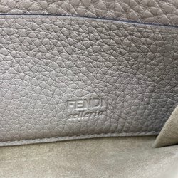 FENDI Selleria Long Wallet Round Beige