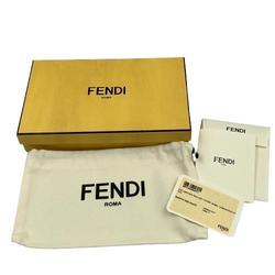 FENDI Selleria Long Wallet Round Beige