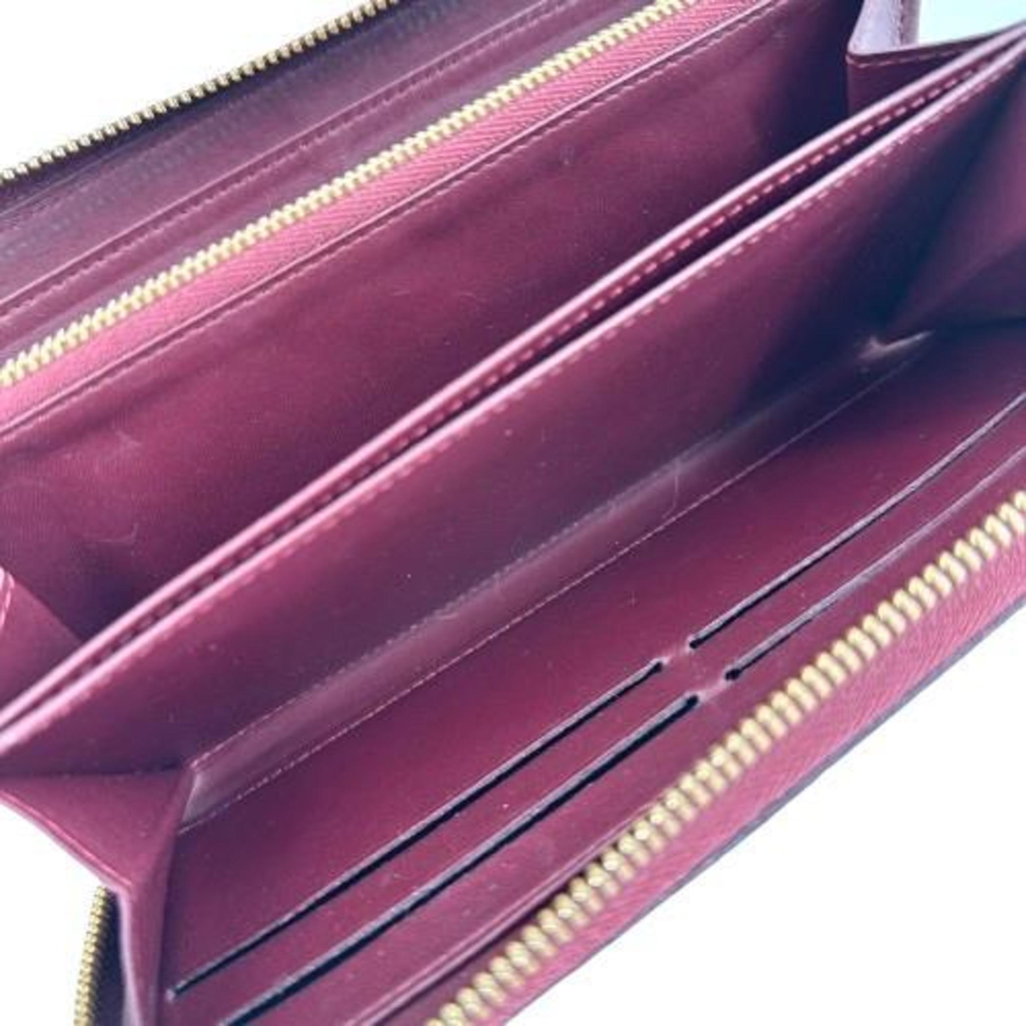 Louis Vuitton M93575 Vernis Zippy Wallet Violet Round