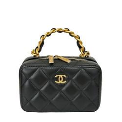 CHANEL Chanel Matelasse AP3318 22A Chain Bag Black Women's