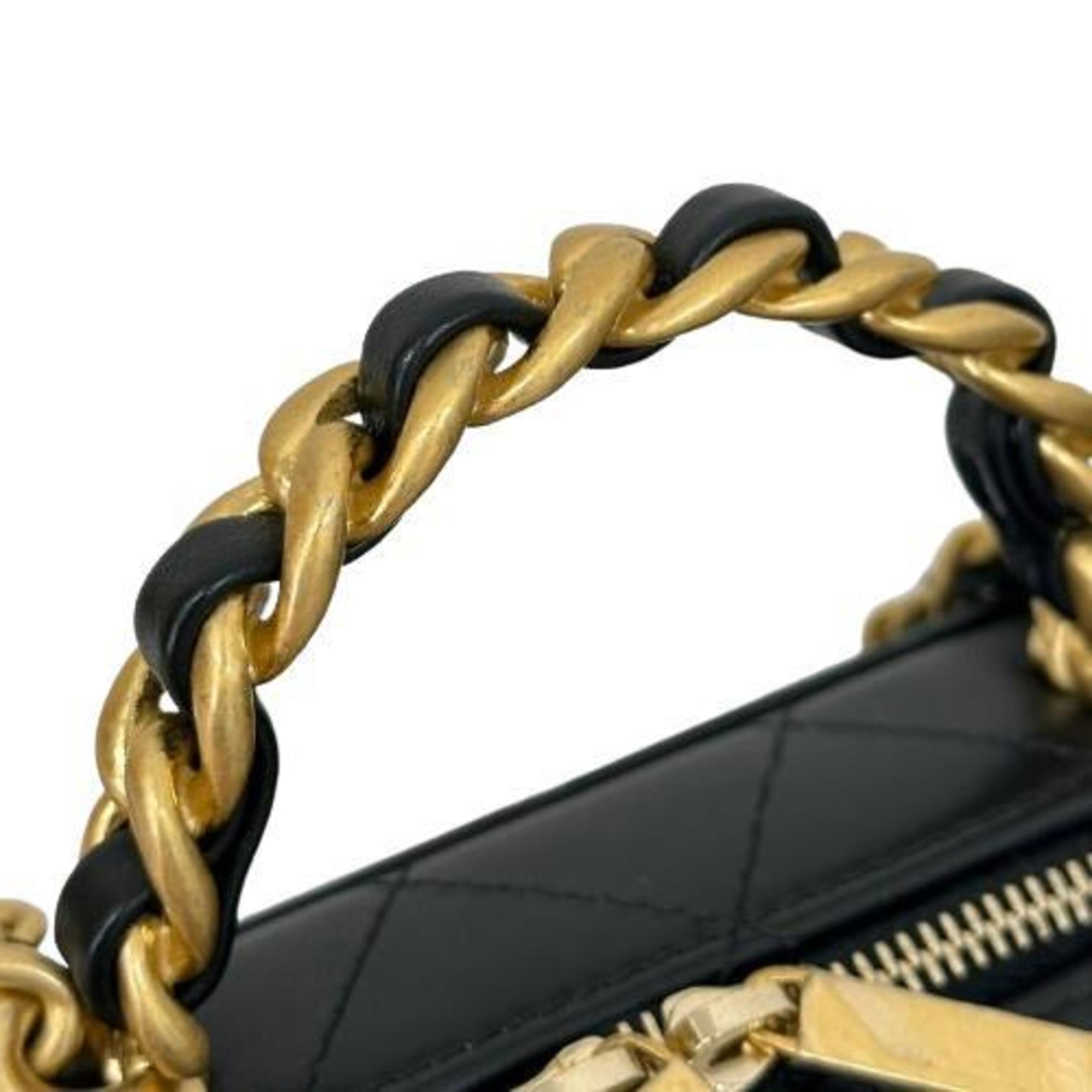 CHANEL Chanel Matelasse AP3318 22A Chain Bag Black Women's