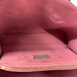 LOUIS VUITTON M43457 Monogram Flandrin Tote Bag Pink Brown Women's