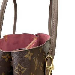 LOUIS VUITTON M43457 Monogram Flandrin Tote Bag Pink Brown Women's