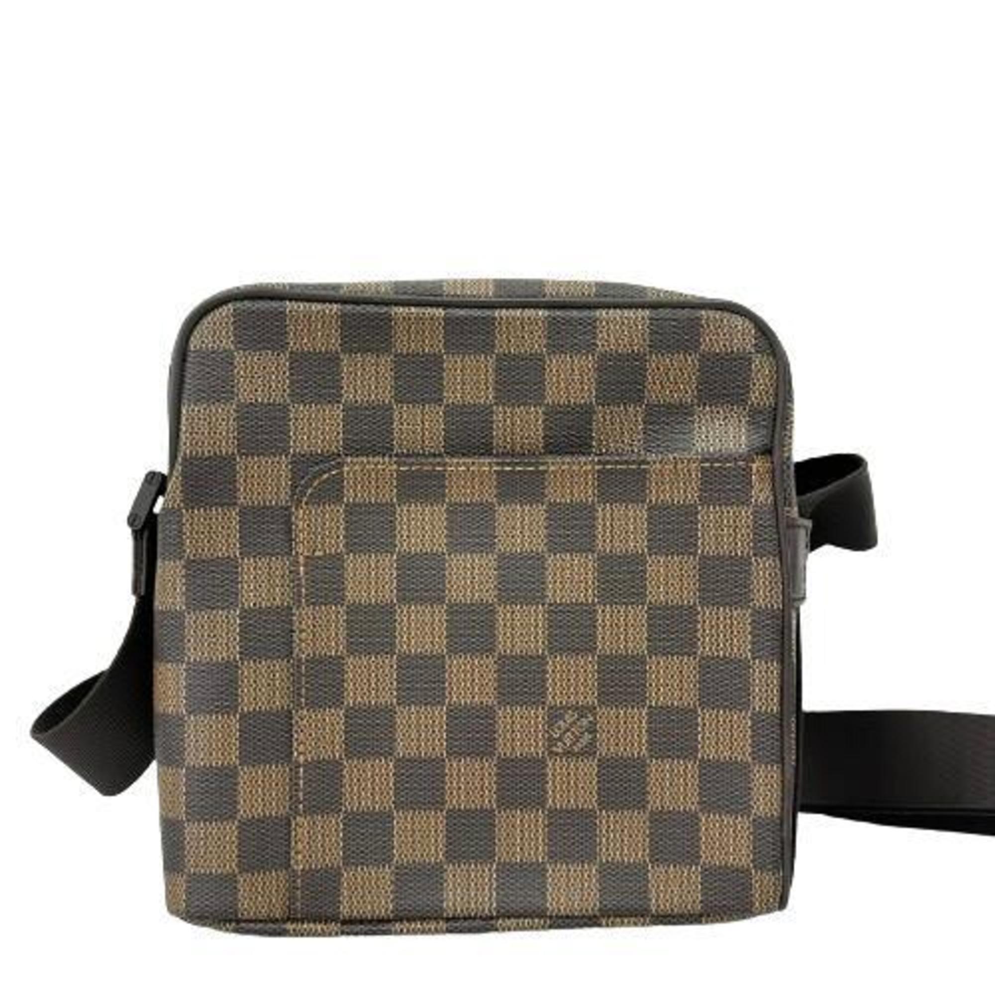 Louis Vuitton N41442 Damier Olaf PM Shoulder Bag Brown Men's Women's