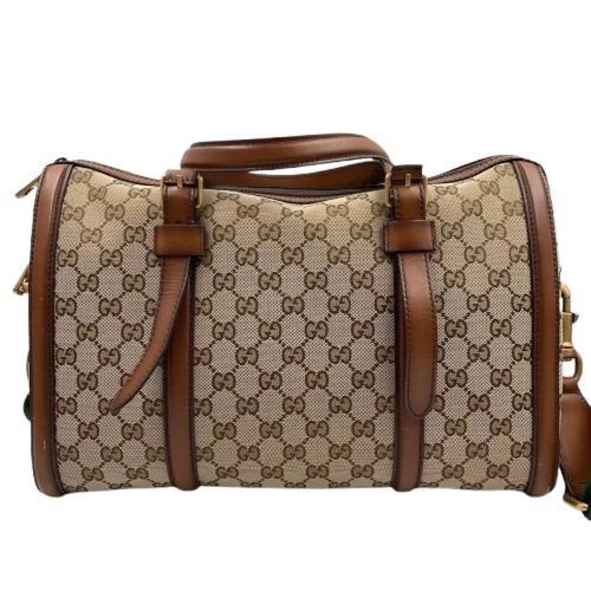 GUCCI Boston bag in GG canvas 381044