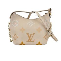 Louis Vuitton M45698 Monogram Empreinte Marshmallow PM Chain Shoulder Handbag Crème Saffron