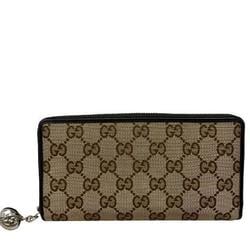 GUCCI 233025 Round Wallet Long Beige Men's