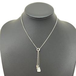 HERMES Kelly Crochet PM K18WG Pavé Diamond Necklace for Women