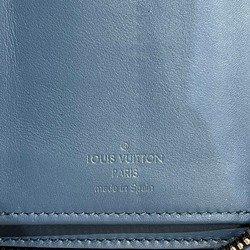 Louis Vuitton N64436 Damier Zippy Wallet Vertical Long Black Blue Grey Men's