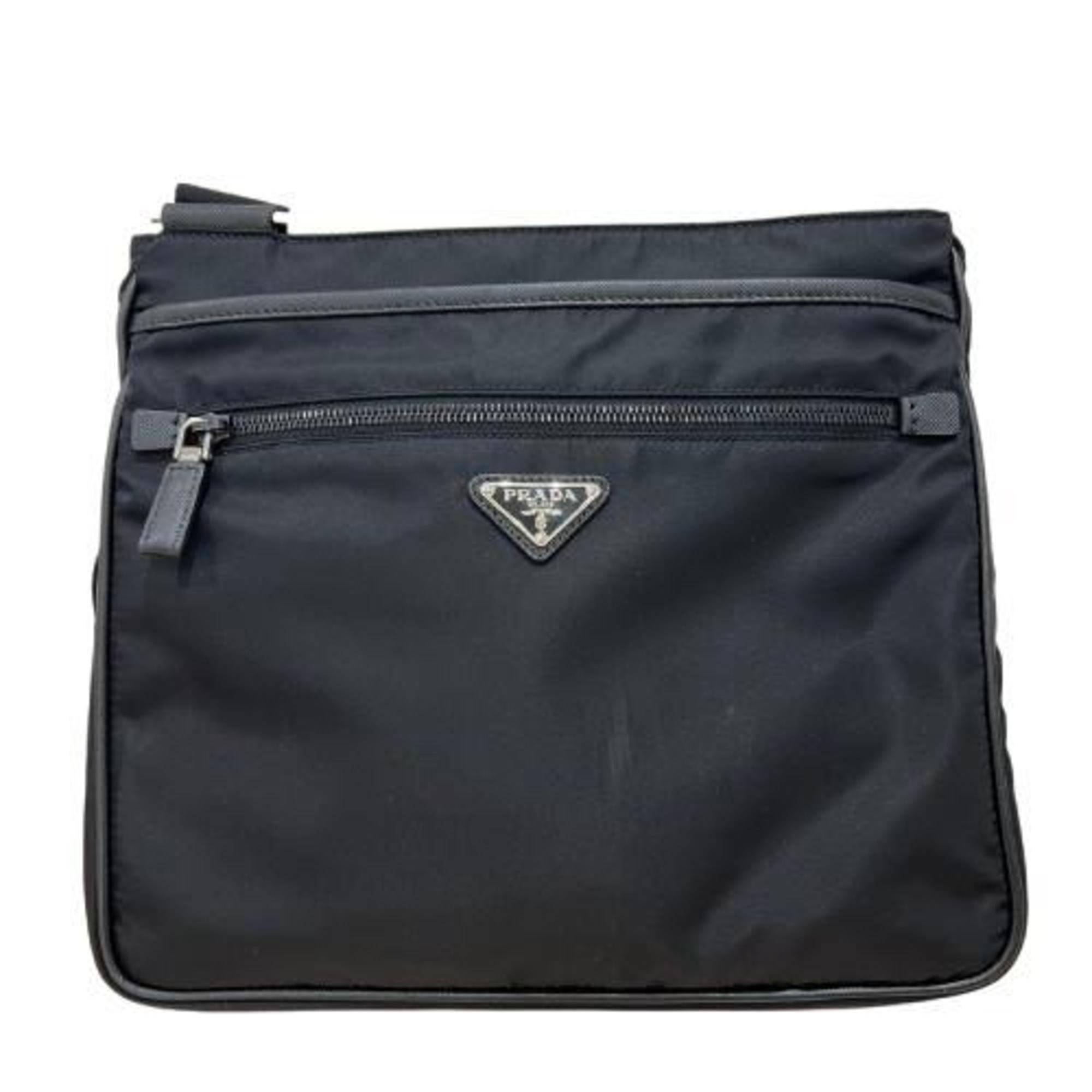 PRADA 1BG158 Shoulder Bag Black for Women and Men