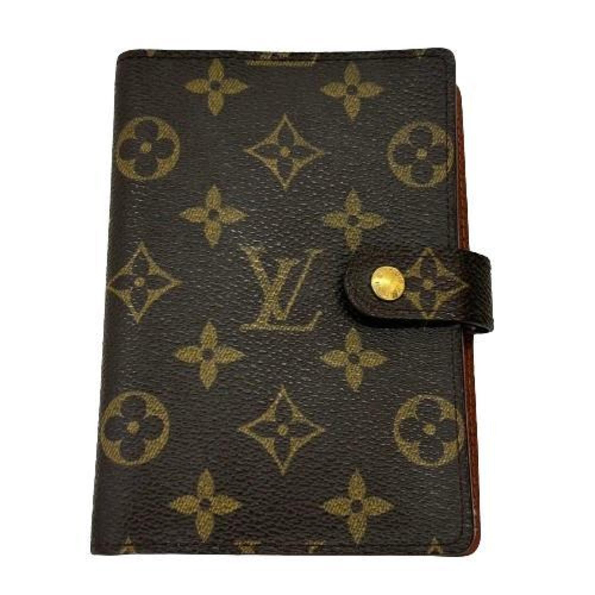 Louis Vuitton R20005 Monogram Agenda PM Notebook Brown Men's Women's