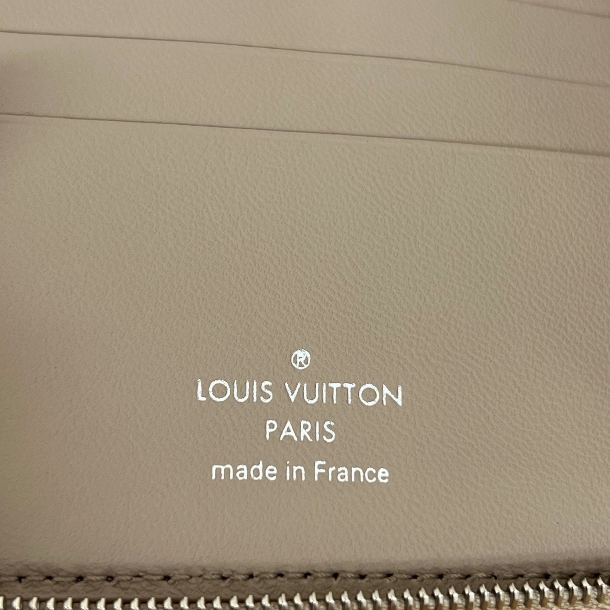 LOUIS VUITTON M81653 Mahina Compact Wallet Beige Women's