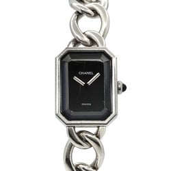 CHANEL Premiere L size H0452 Ladies watch Black quartz