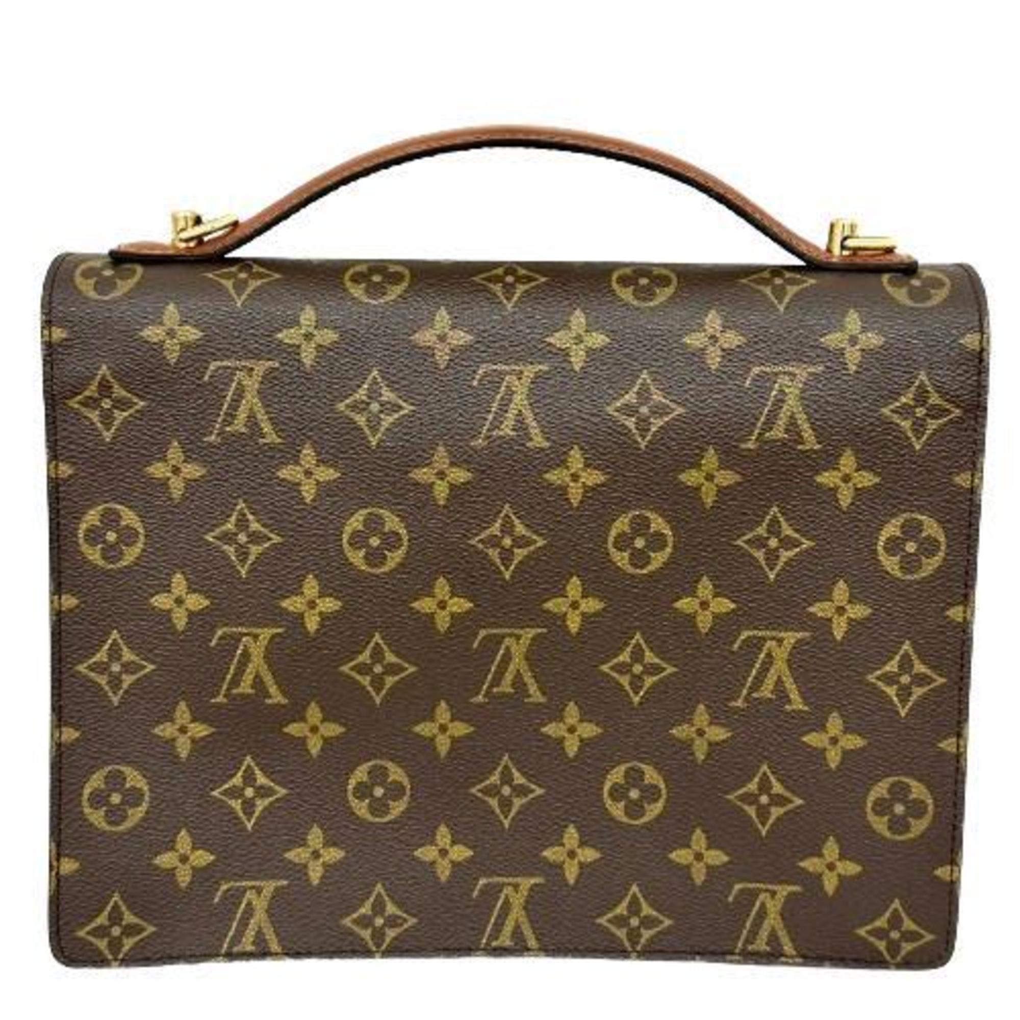 Louis Vuitton M51185 Monogram Montsouris 26 Handbag Shoulder Bag Brown Women's