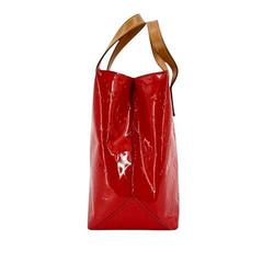 Louis Vuitton M91088 Vernis Reed PM Rouge Handbag Red